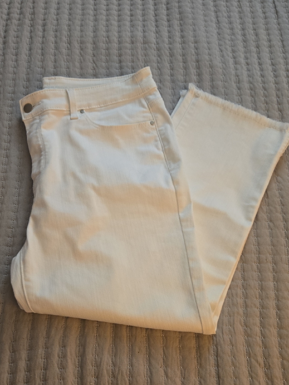 Chico's White Straight-Leg Jeans